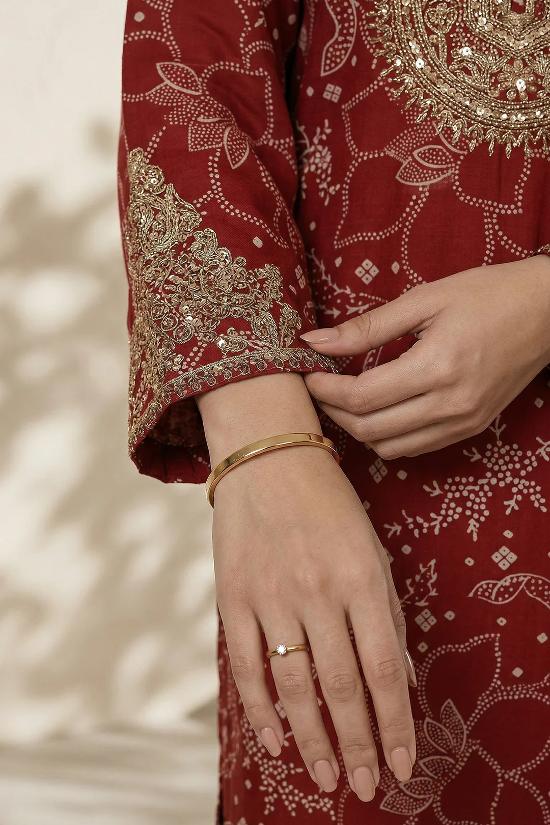 Embroidered Kurta Trouser - 2389 - Image 4