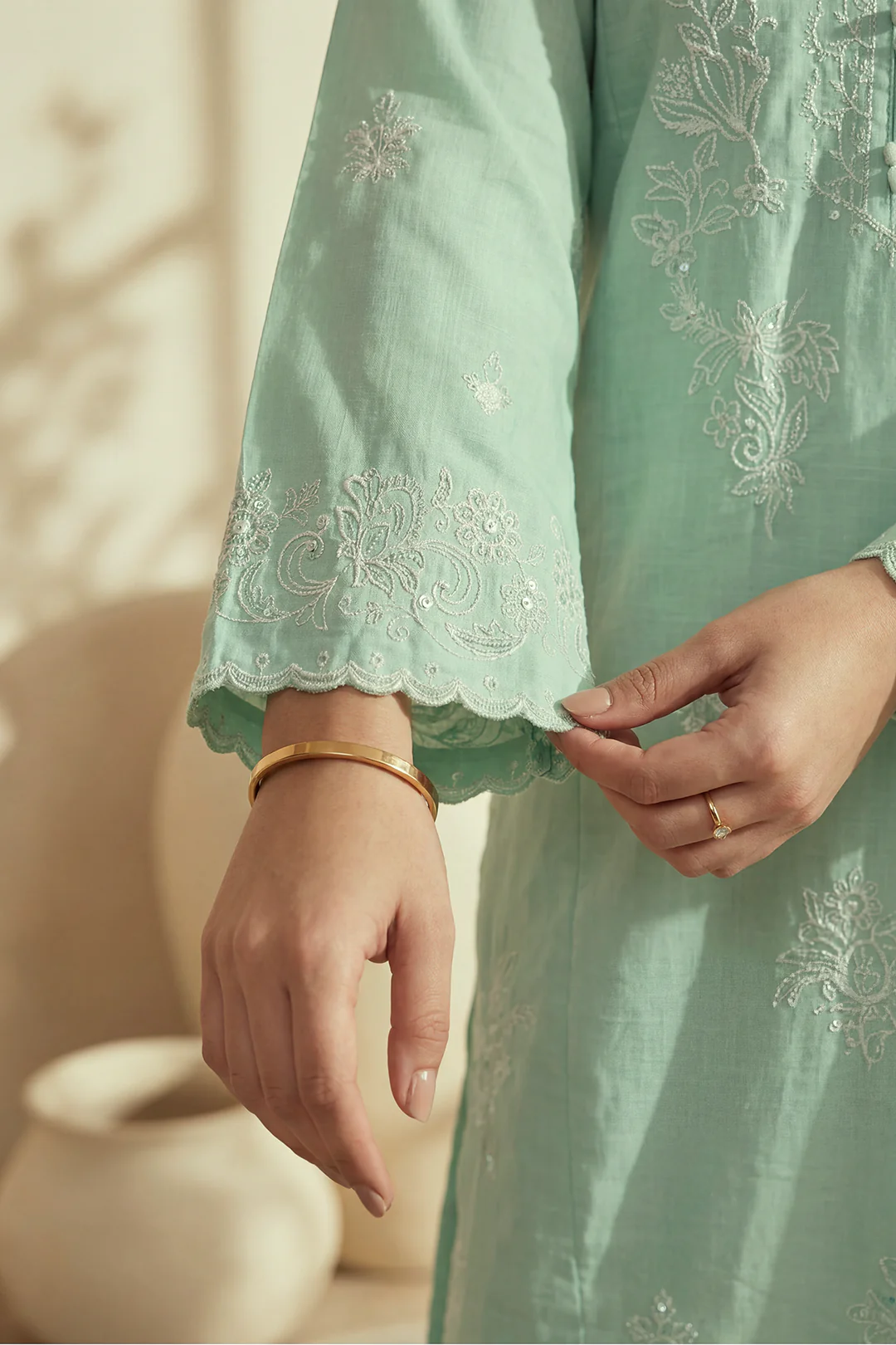 Embroidered Kurta Trouser - 3210 - Image 5