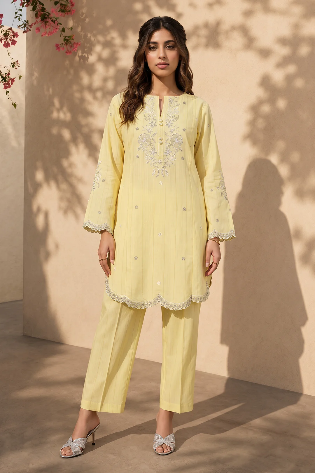 Embroidered Kurta Trouser - 3707 - Image 2