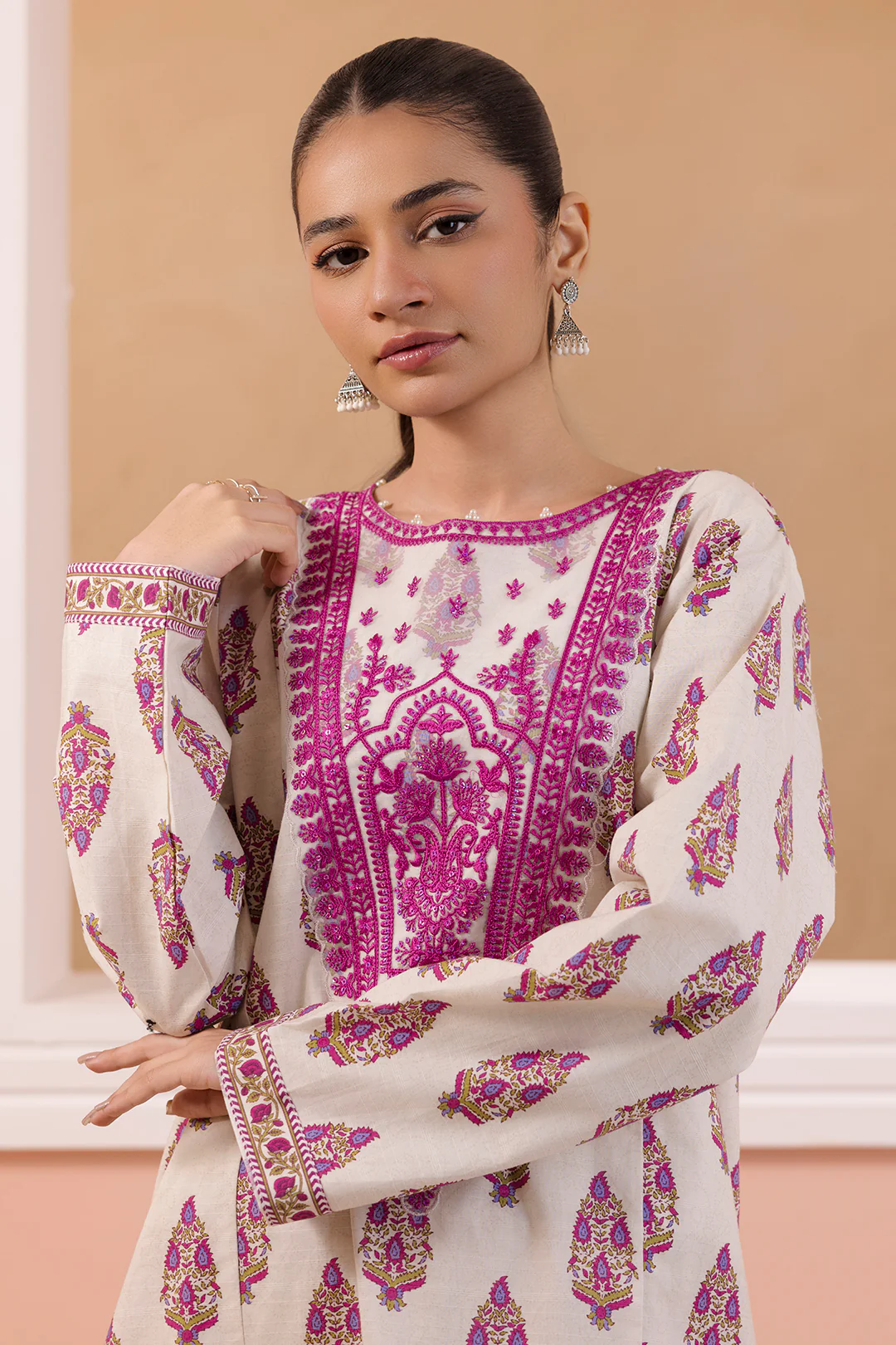 Embroidered Kurta Trouser - 2295 - Image 2