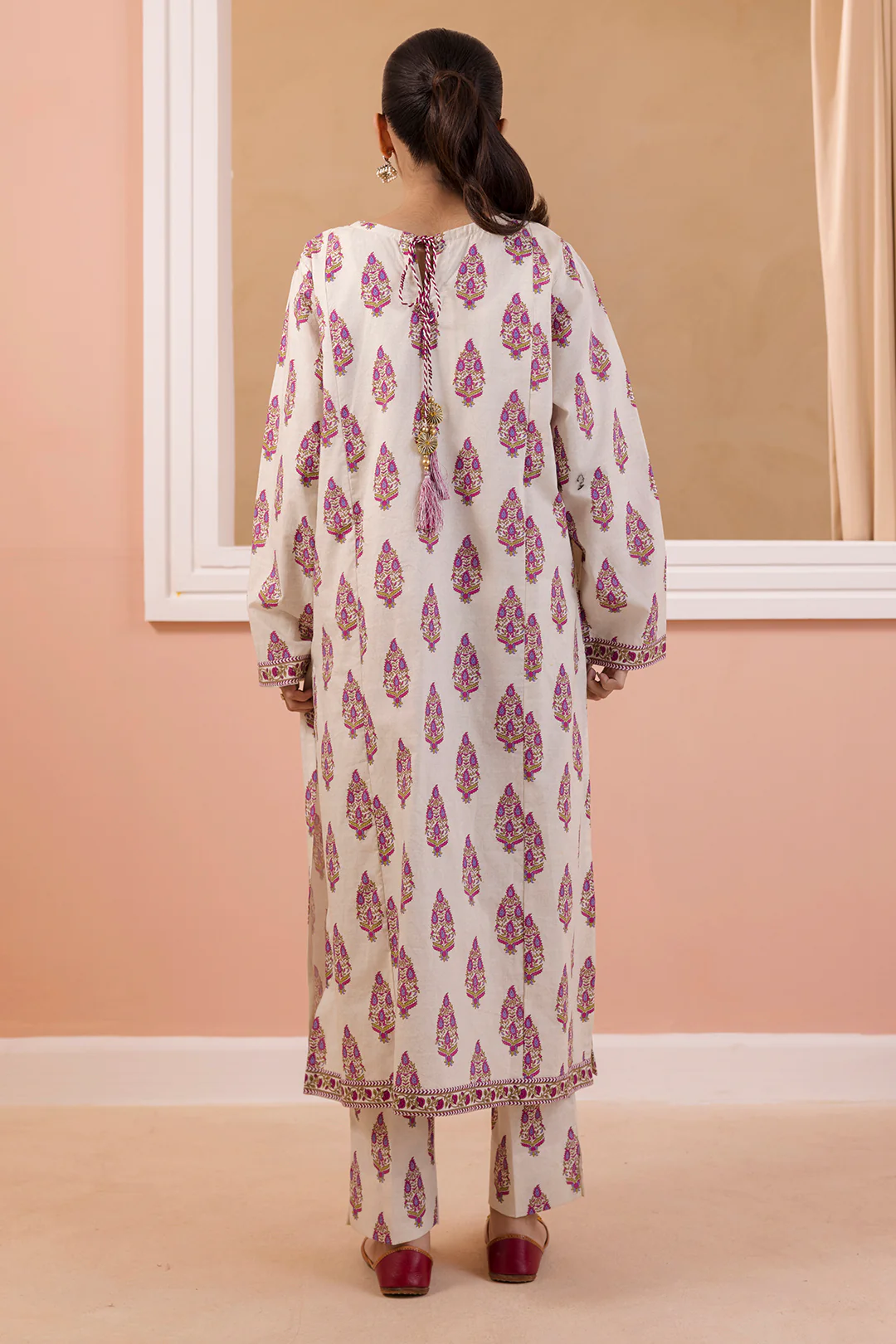 Embroidered Kurta Trouser - 2295 - Image 7
