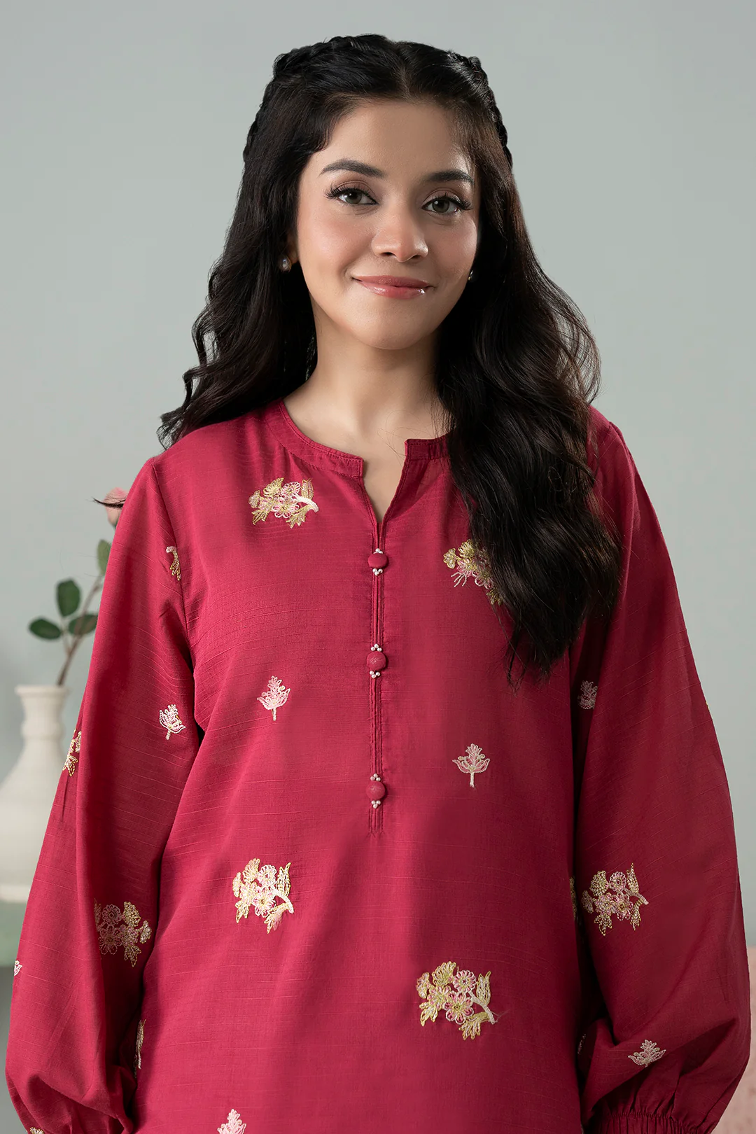 Embroidered Kurta Trouser - 3066 - Image 5