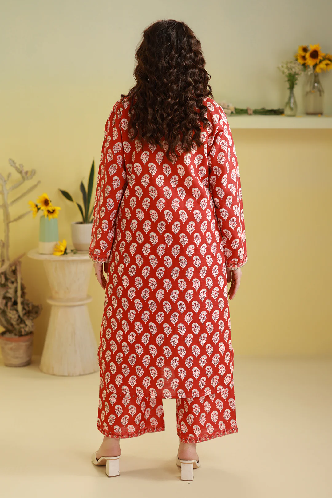 Embroidered Kurta Trouser - 3148 - Image 11