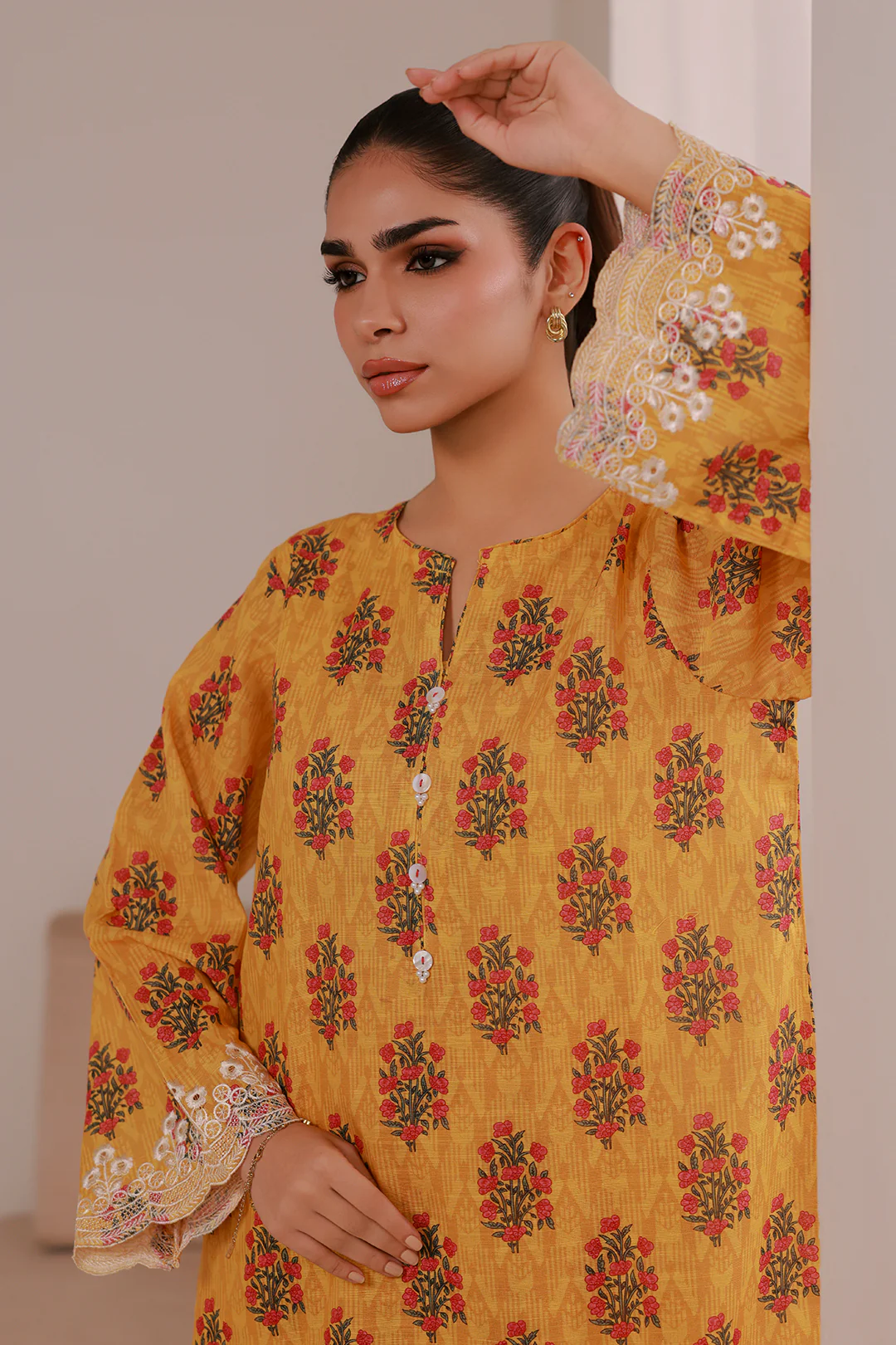 Embroidered Kurta Trouser - 3150 - Image 2