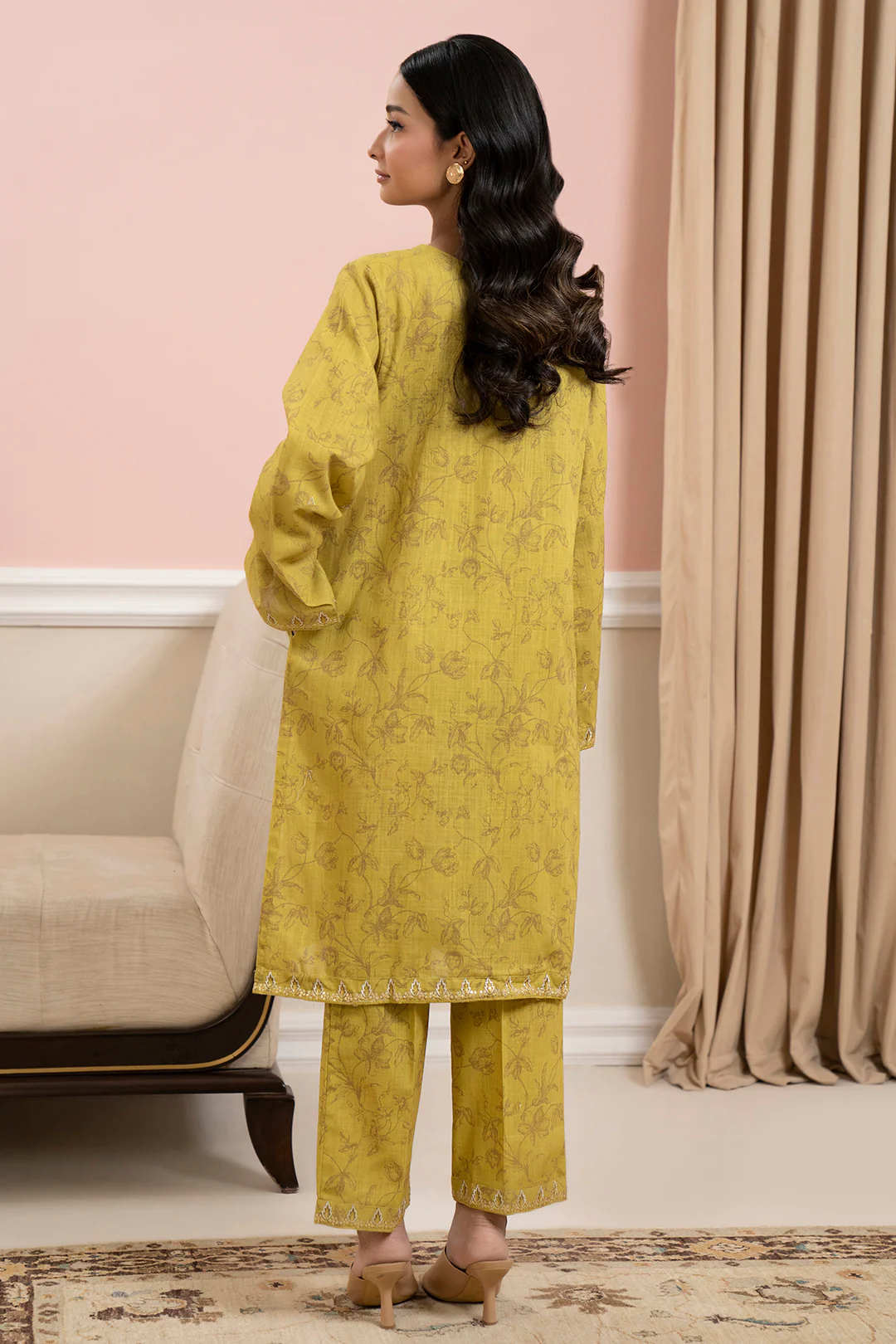 Embroidered Kurta Trouser - 3171 - Image 7