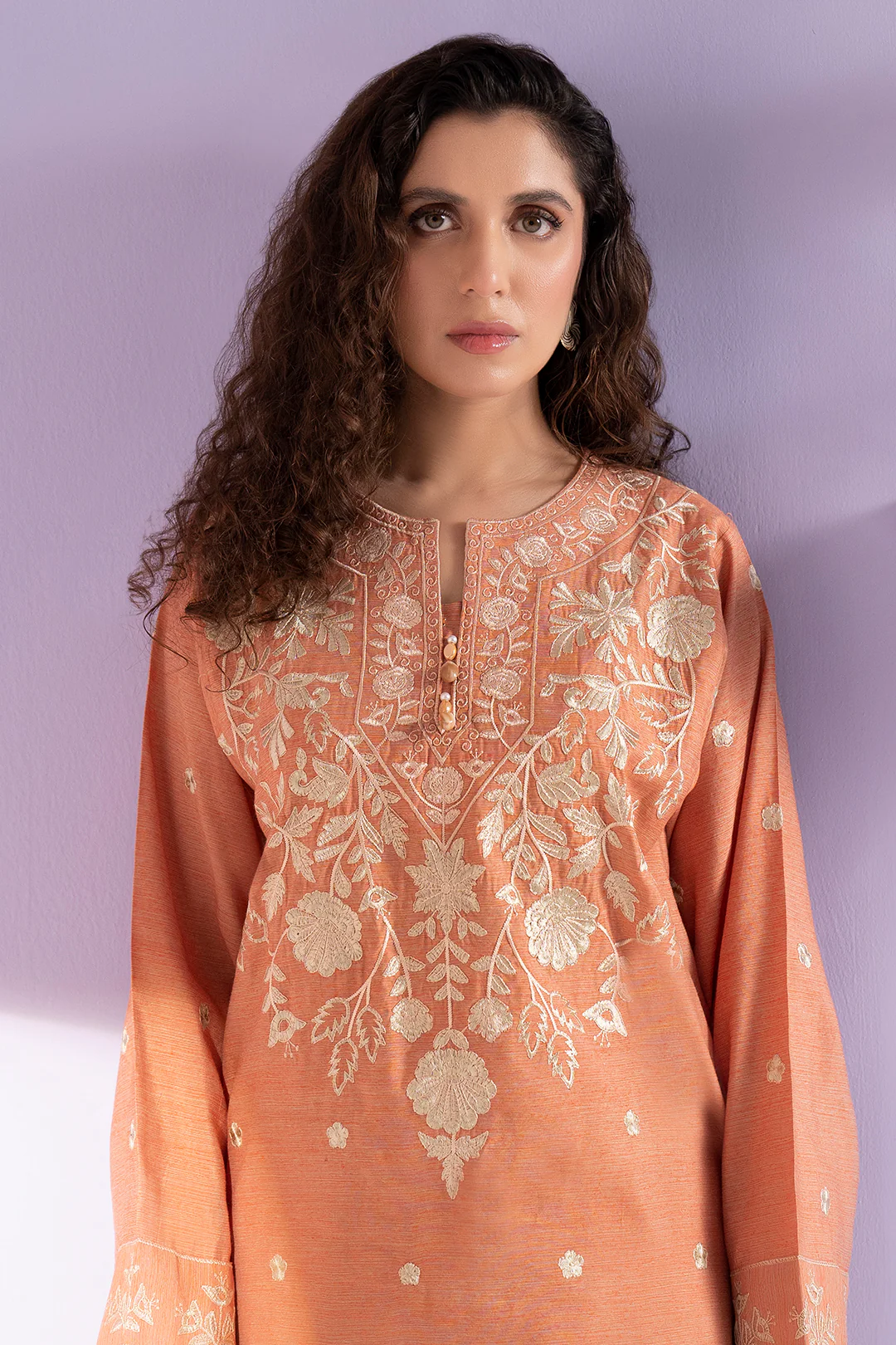 Embroidered Kurta Trouser - 3365 - Image 4