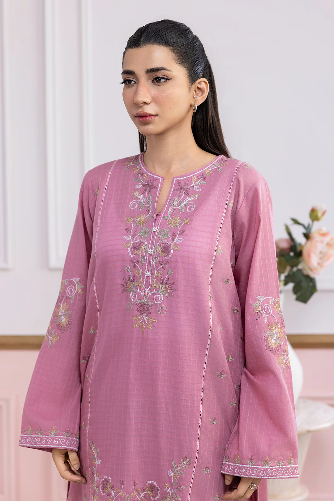 Embroidered Kurta Trouser - 2539 - Image 2
