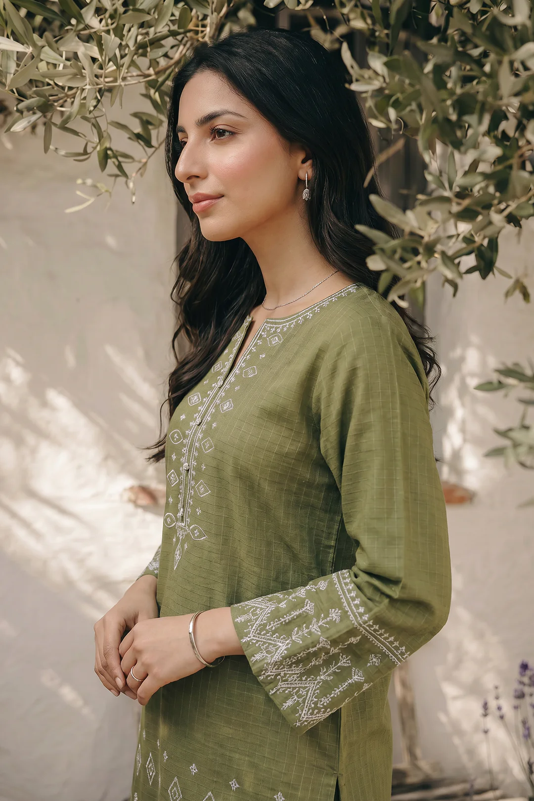Embroidered Kurta Trouser - 2543 - Image 2