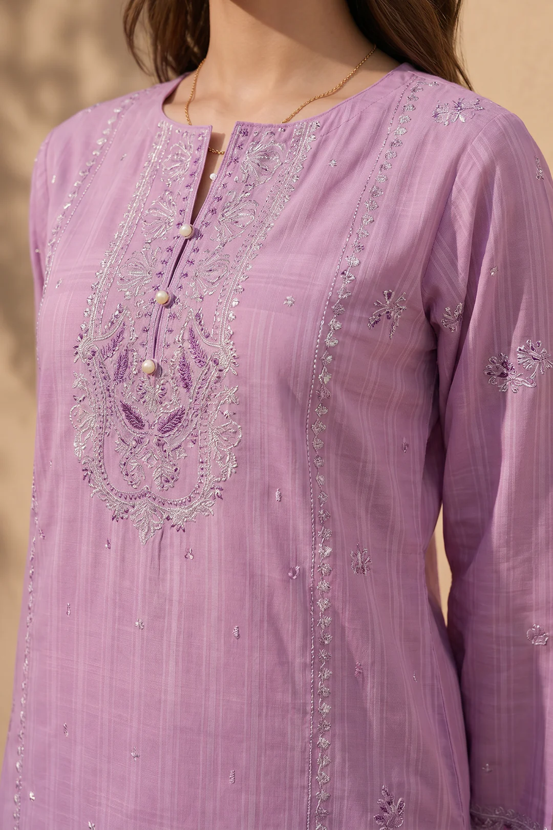 Embroidered Kurta Trouser - 2545 - Image 3