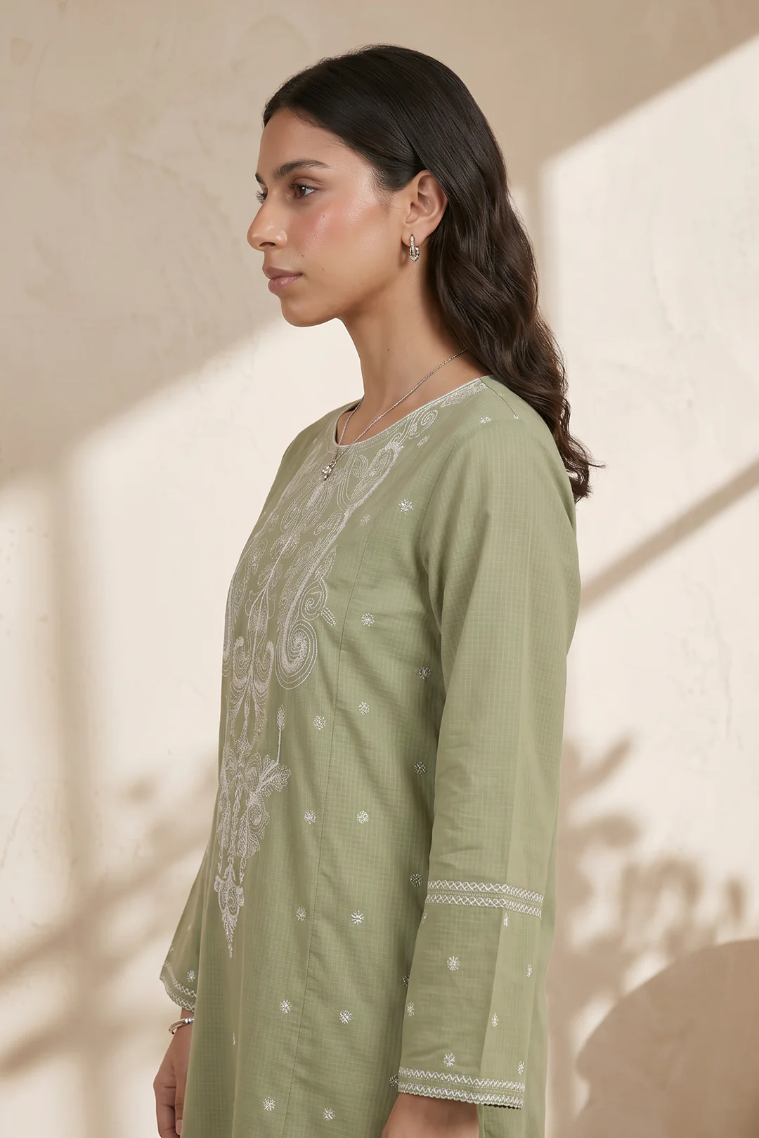 Embroidered Kurta Trouser - 2571 - Image 5