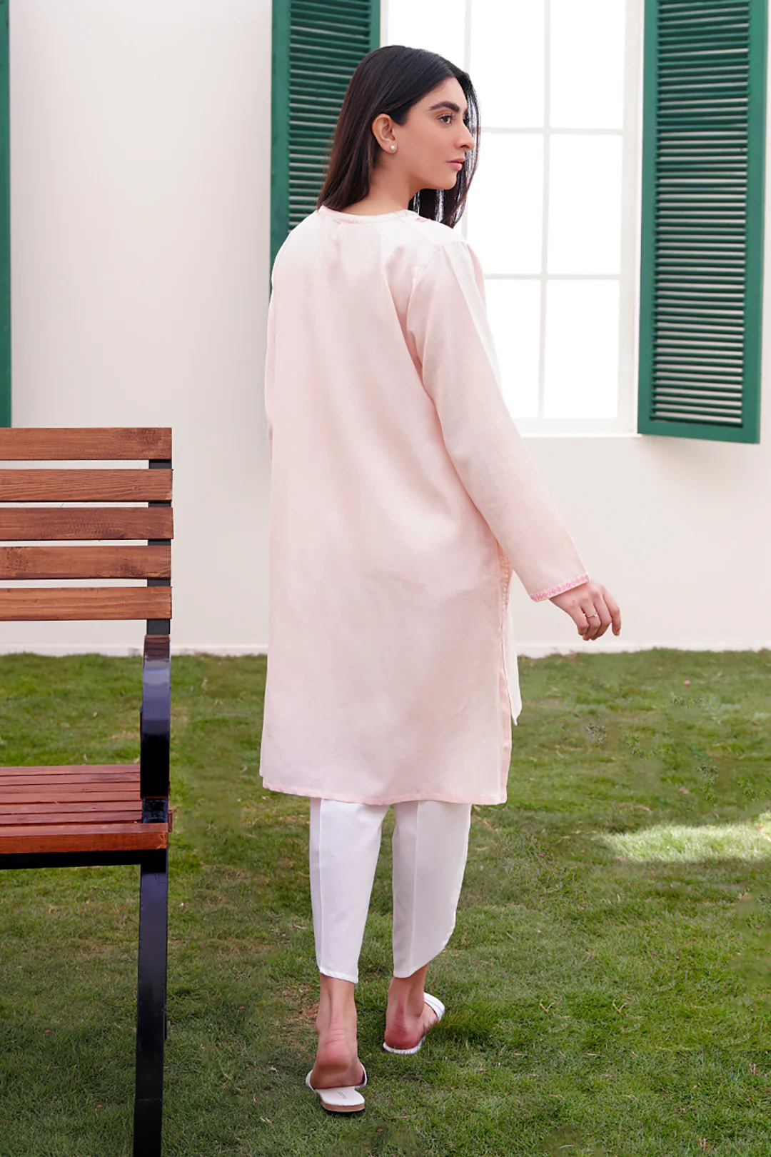 Embroidered  Kurta - 0575 - Image 5