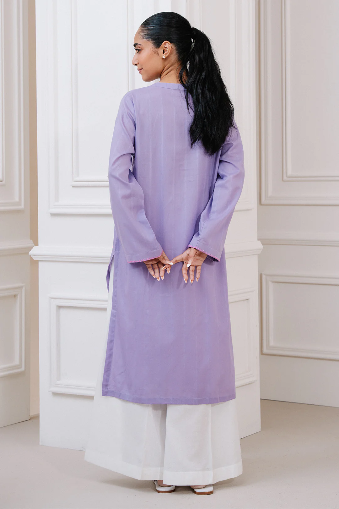 Embroidered Kurta - 1659 - Image 6