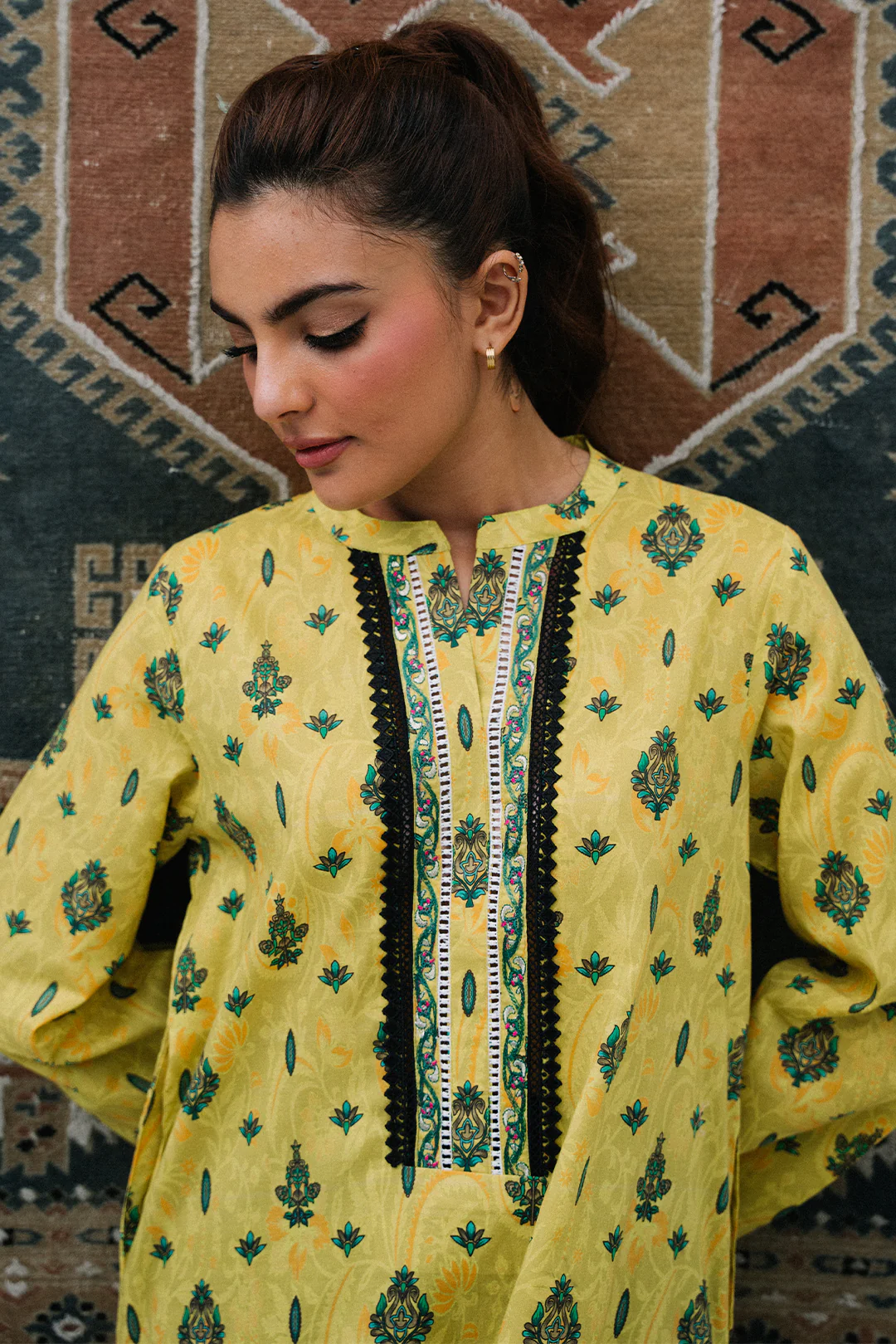 Embroidered Kurta - 1843 - Image 3