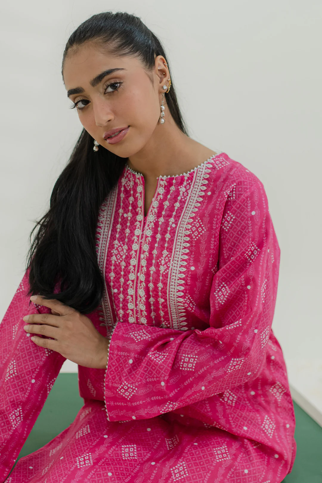 Embroidered Kurta - 1853