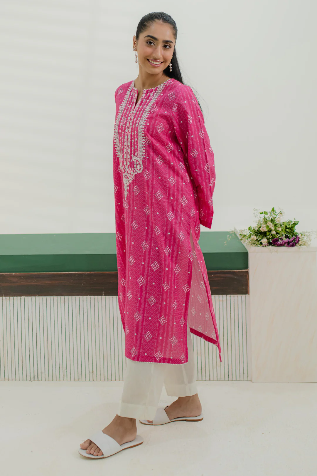 Embroidered Kurta - 1853 - Image 2