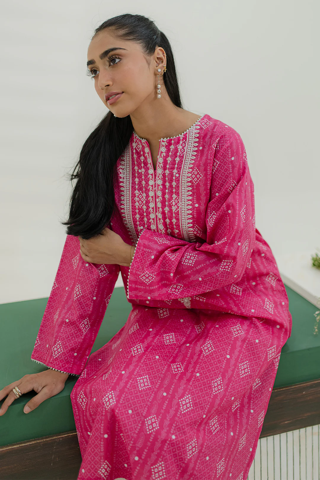 Embroidered Kurta - 1853 - Image 3