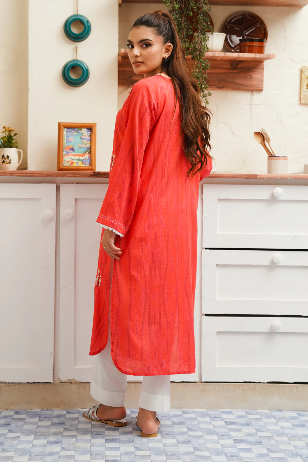 Embroidered Kurta - 1857 - Image 5