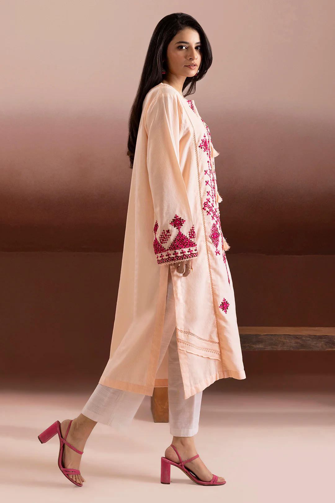 Embroidered Kurta - 1859 - Image 8