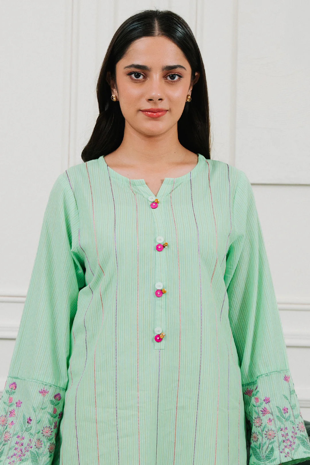 Embroidered  Kurta - 1869