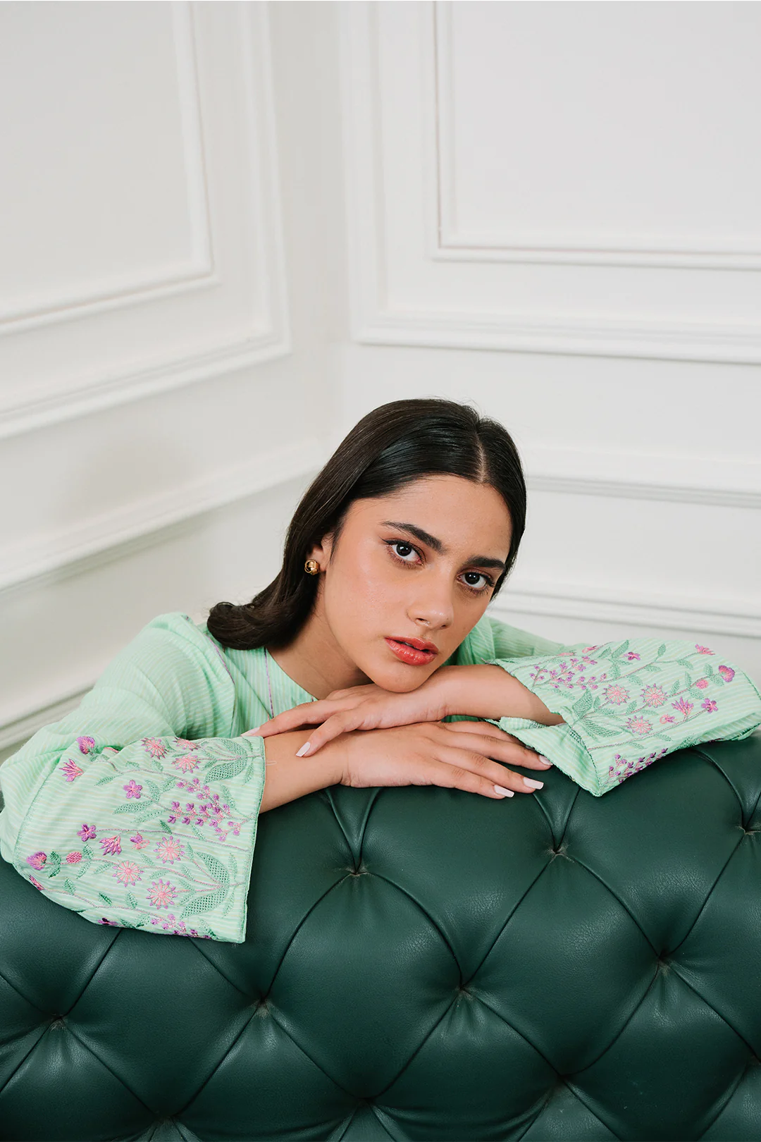 Embroidered  Kurta - 1869 - Image 2