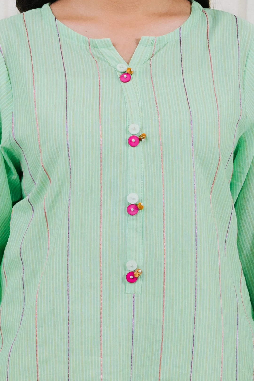 Embroidered  Kurta - 1869 - Image 4