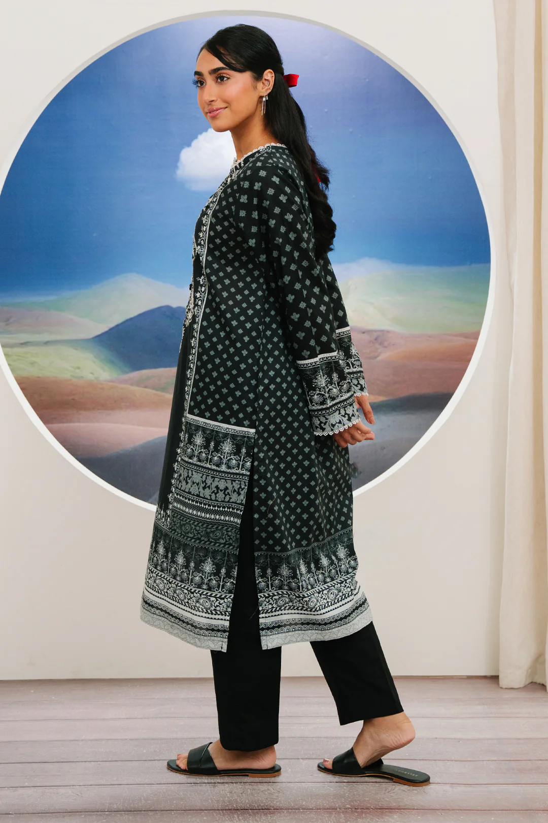Embroidered Kurta - 2042 - Image 6