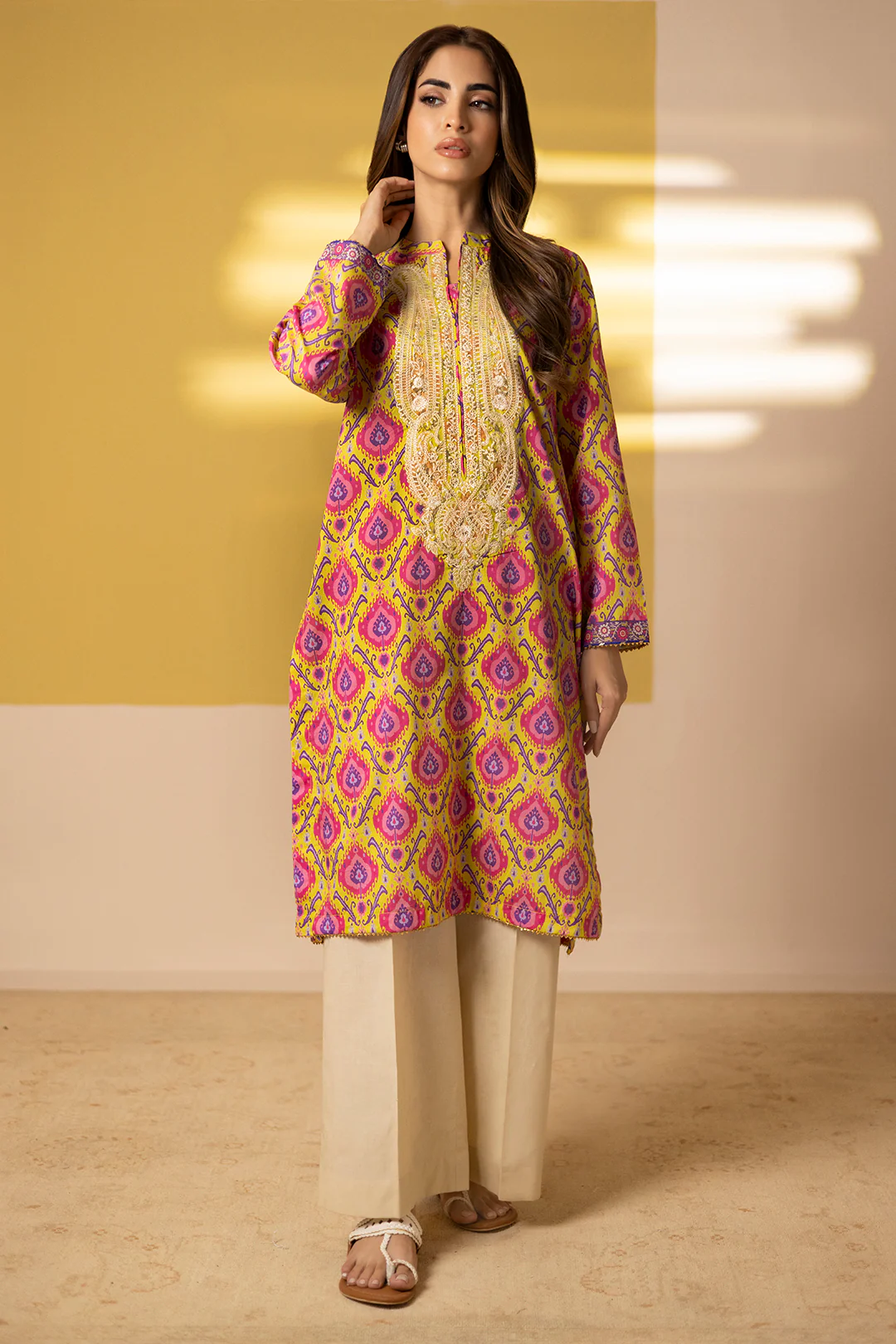 Embroidered Kurta - 2044 - Image 2