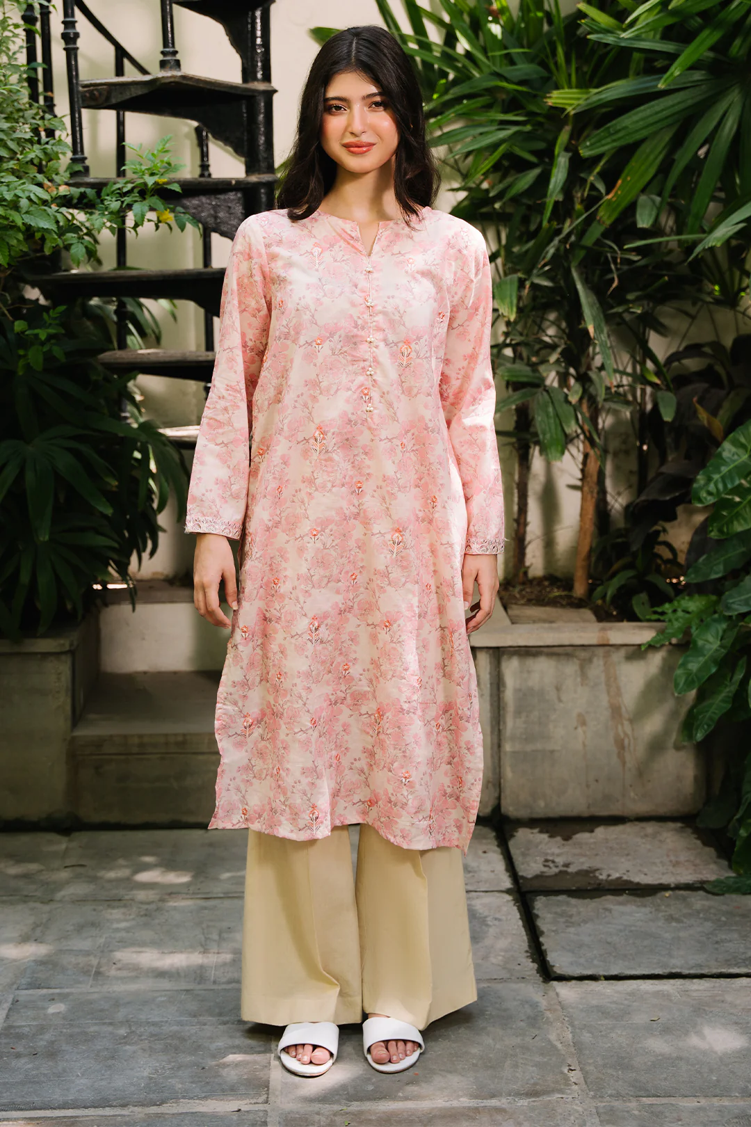 Embroidered Kurta - 2045 - Image 2
