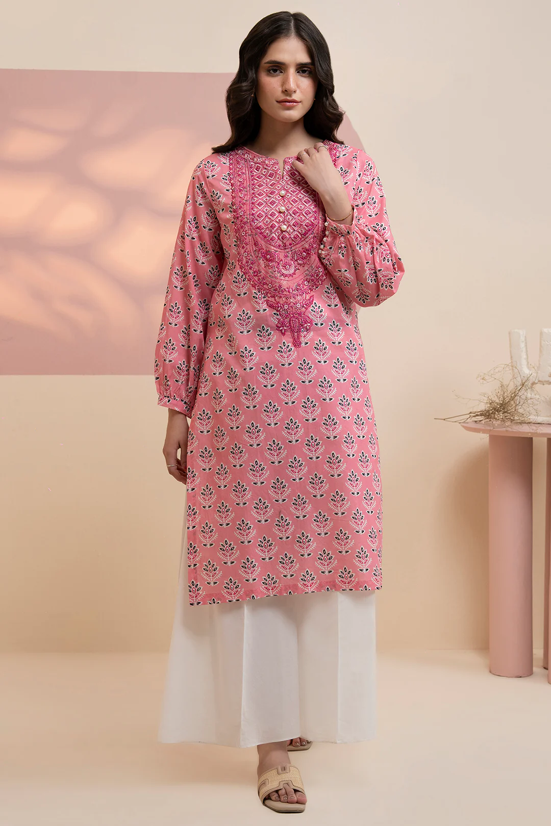Embroidered Kurta - 1410 - Image 2