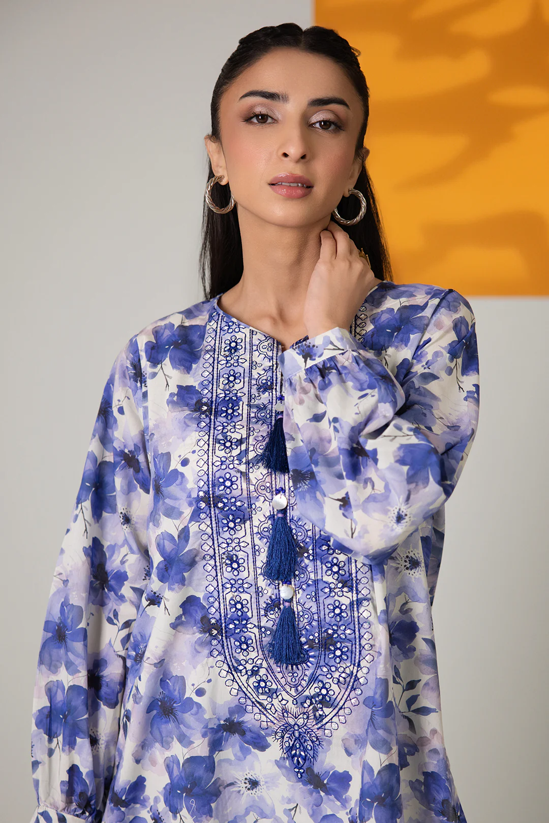 Embroidered Kurta - 1468 - Image 3