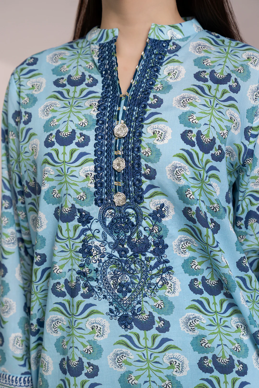 Embroidered Kurta - 1591 - Image 5