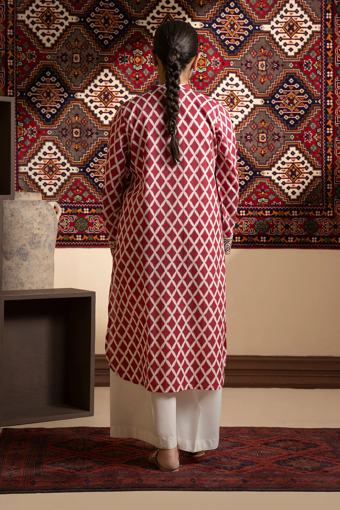 Embroidered Kurta - 1734 - Image 10