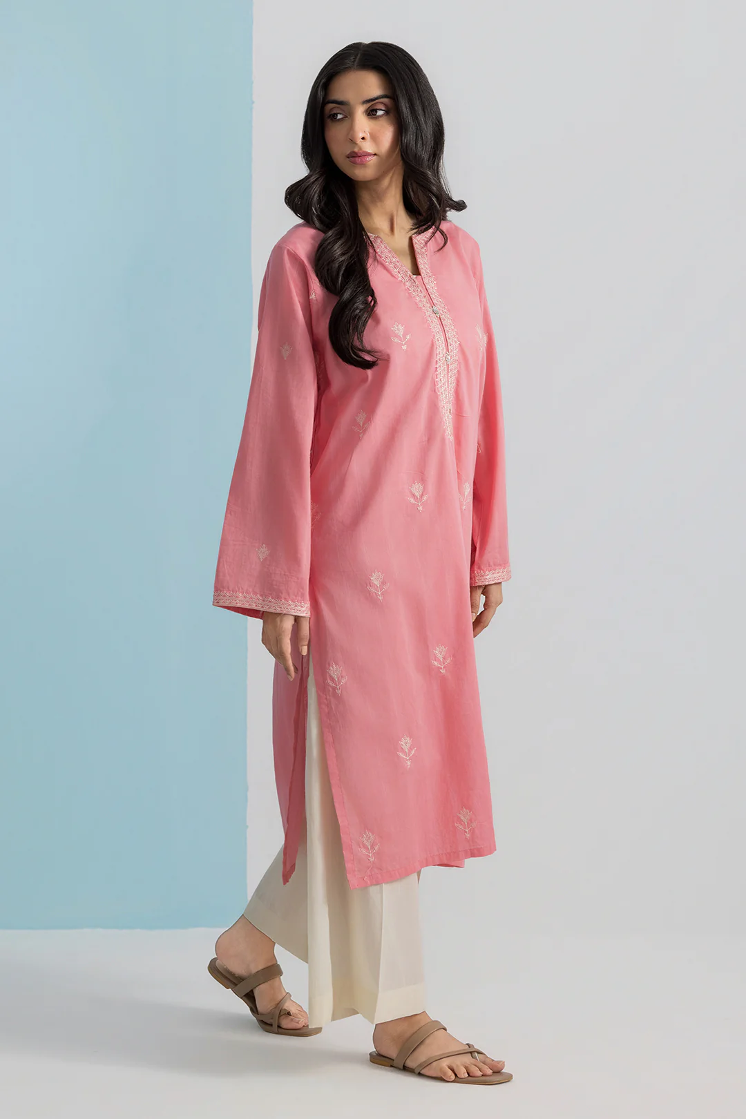 Embroidered Kurta - 1998 - Image 7