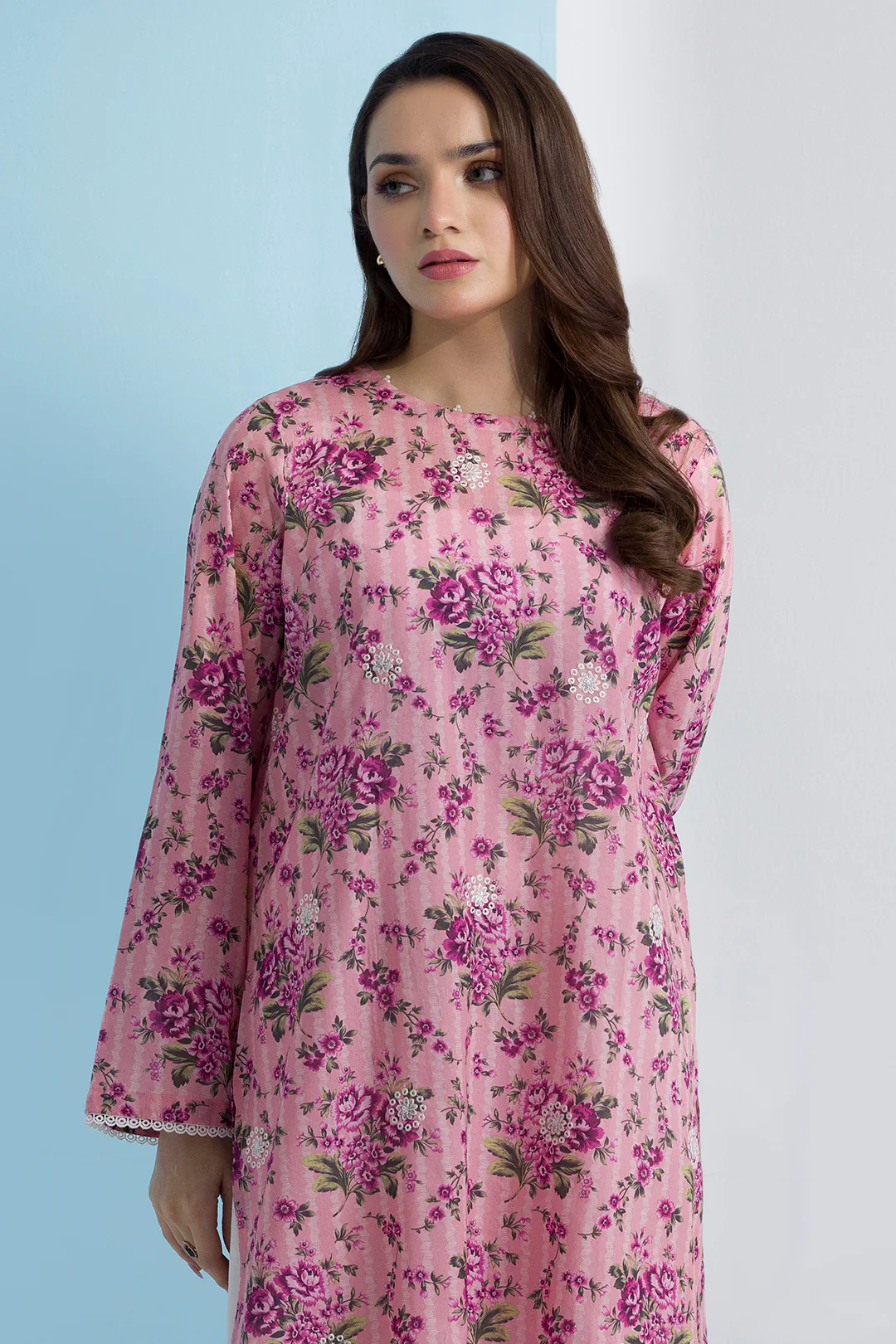 Embroidered Kurta - 2033 - Image 5