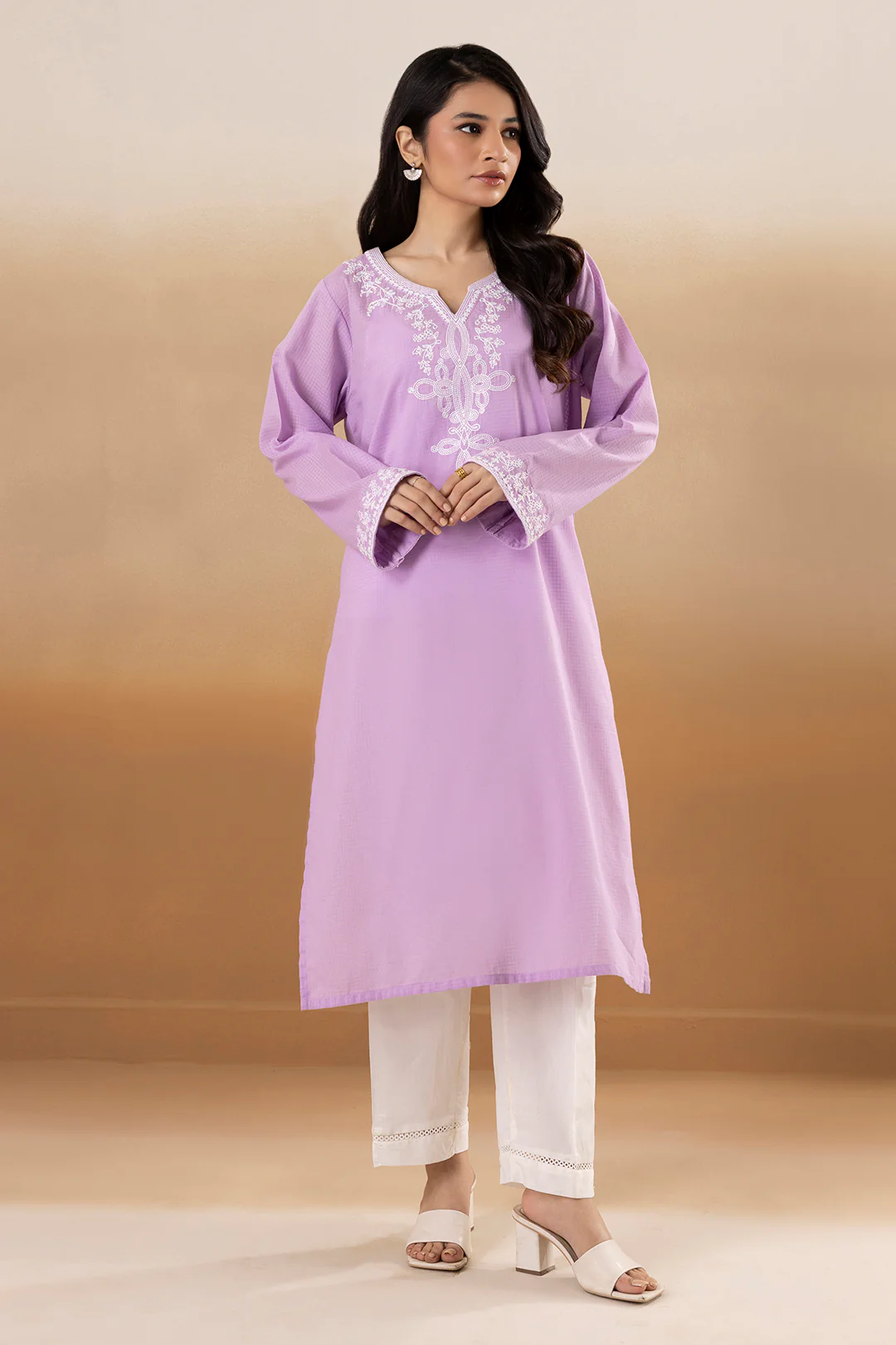 Embroidered Kurta - 2212 - Image 2