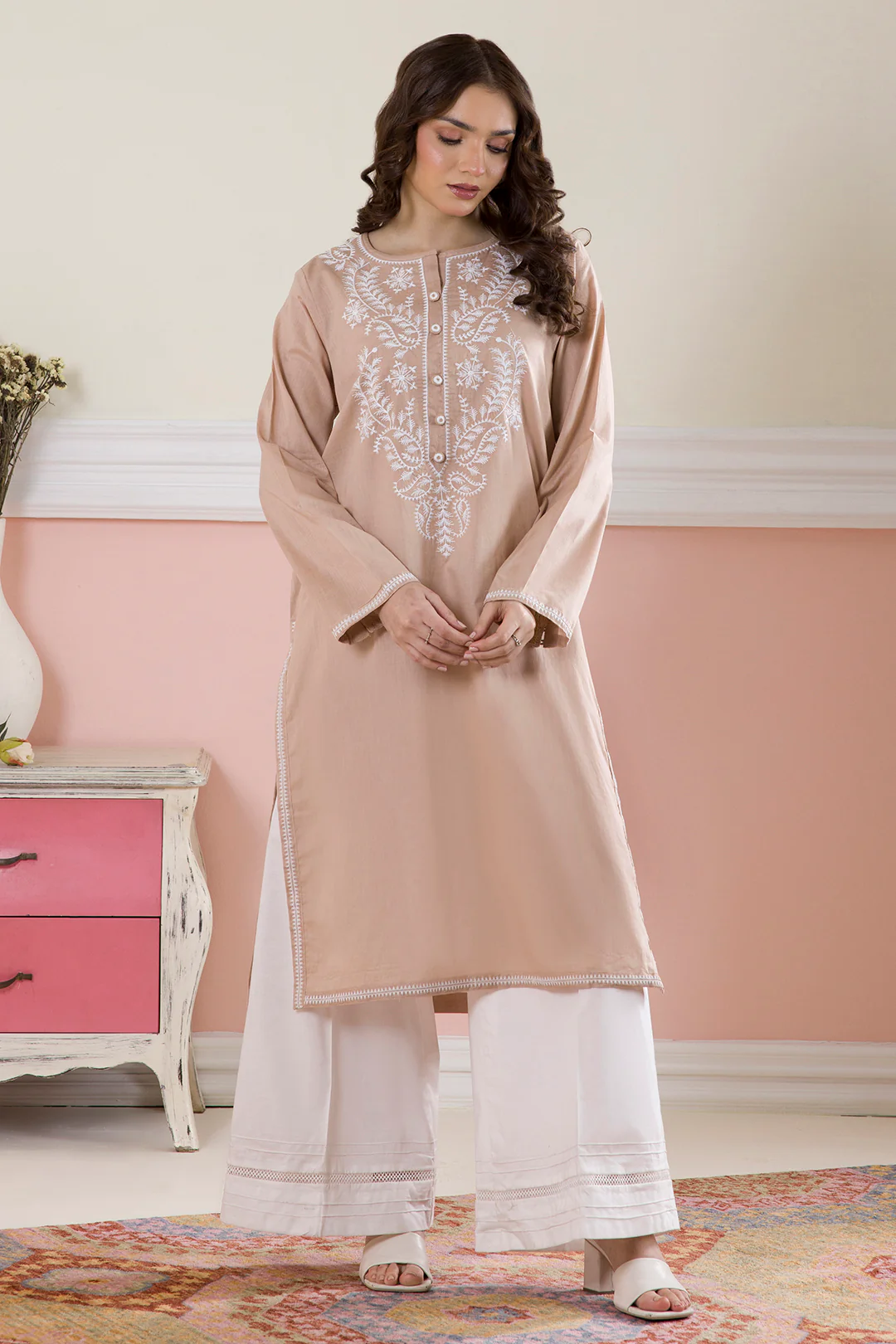 Embroidered Kurta - 2500 - Image 5