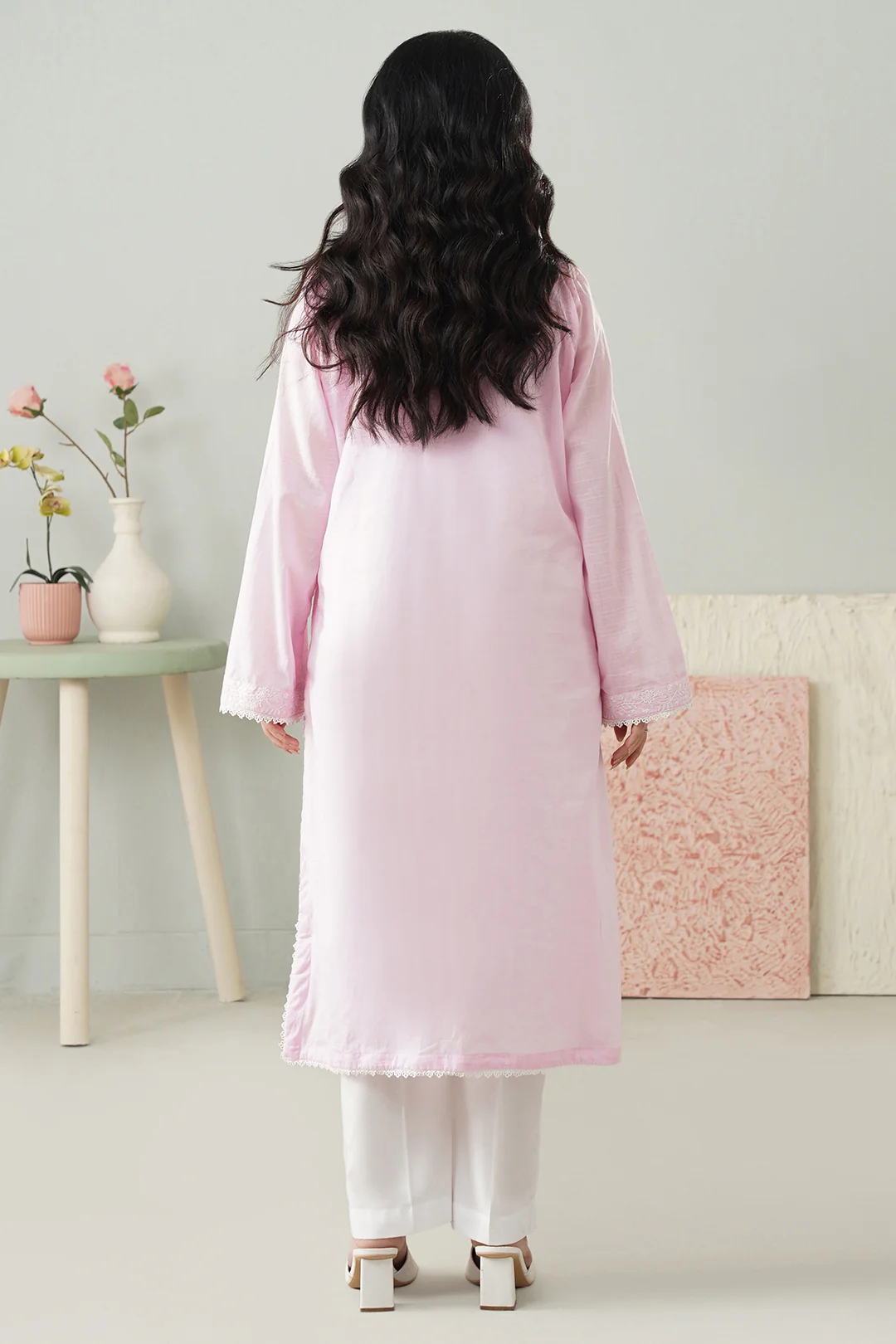 Embroidered Kurta - 2507 - Image 7