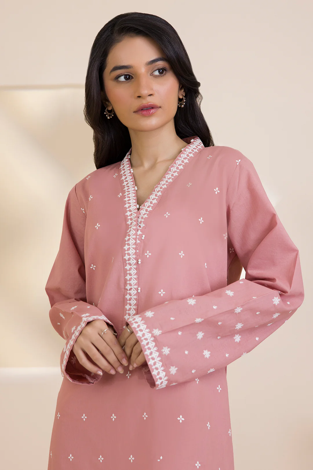 Embroidered Kurta - 2591 - Image 4