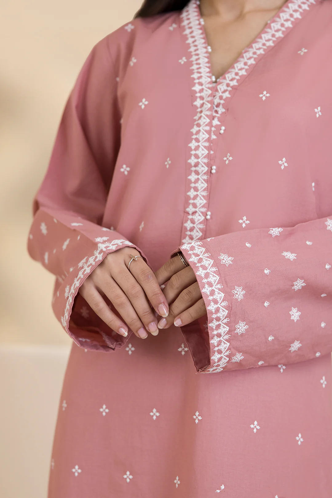 Embroidered Kurta - 2591 - Image 7