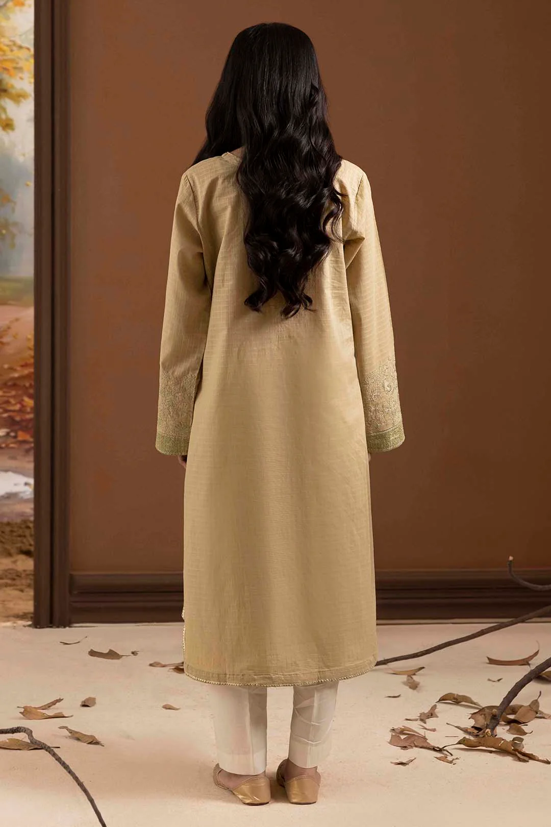 Embroidered Kurta - 2615 - Image 10