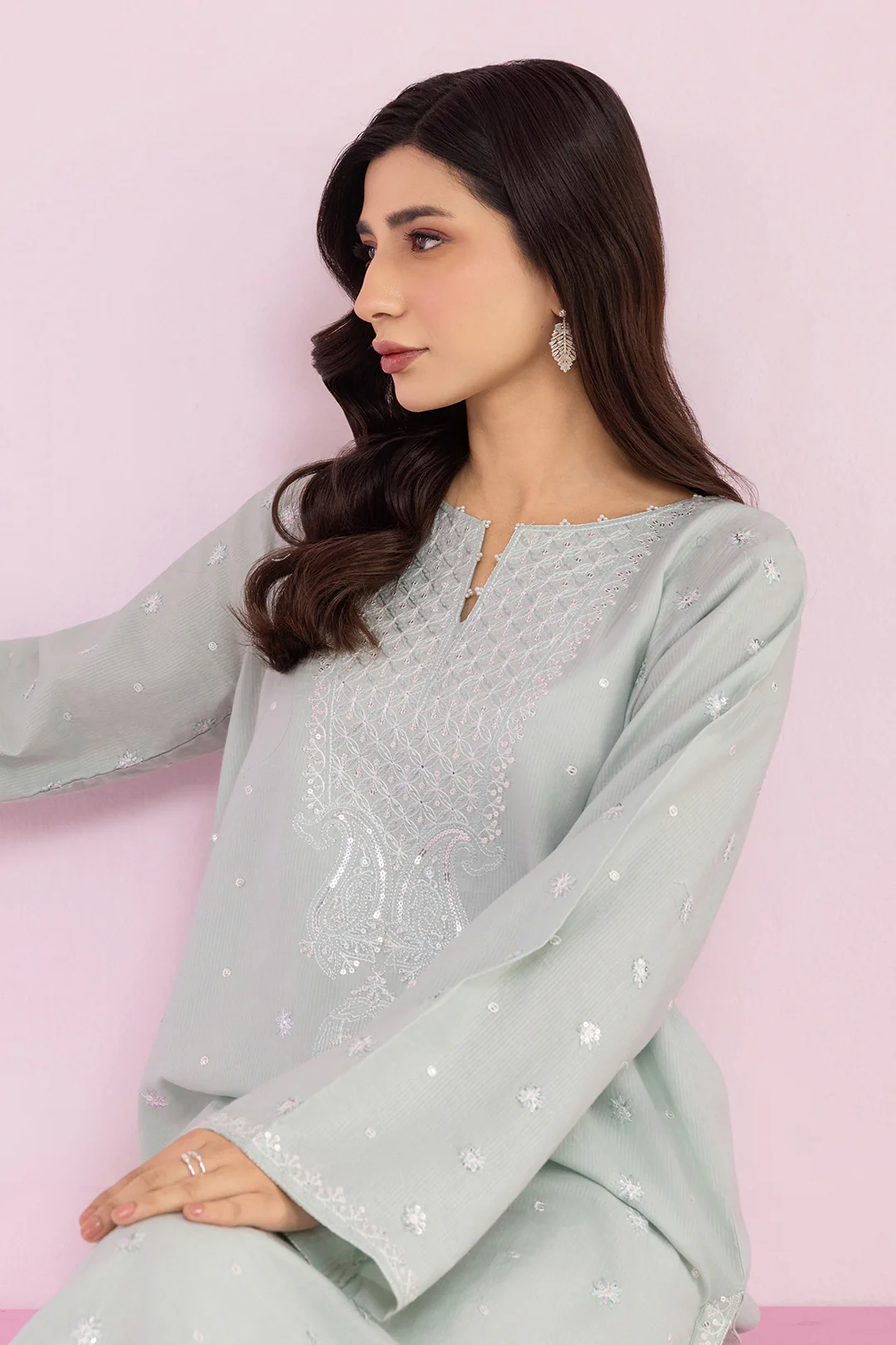 Embroidered Kurta - 2659 - Image 5