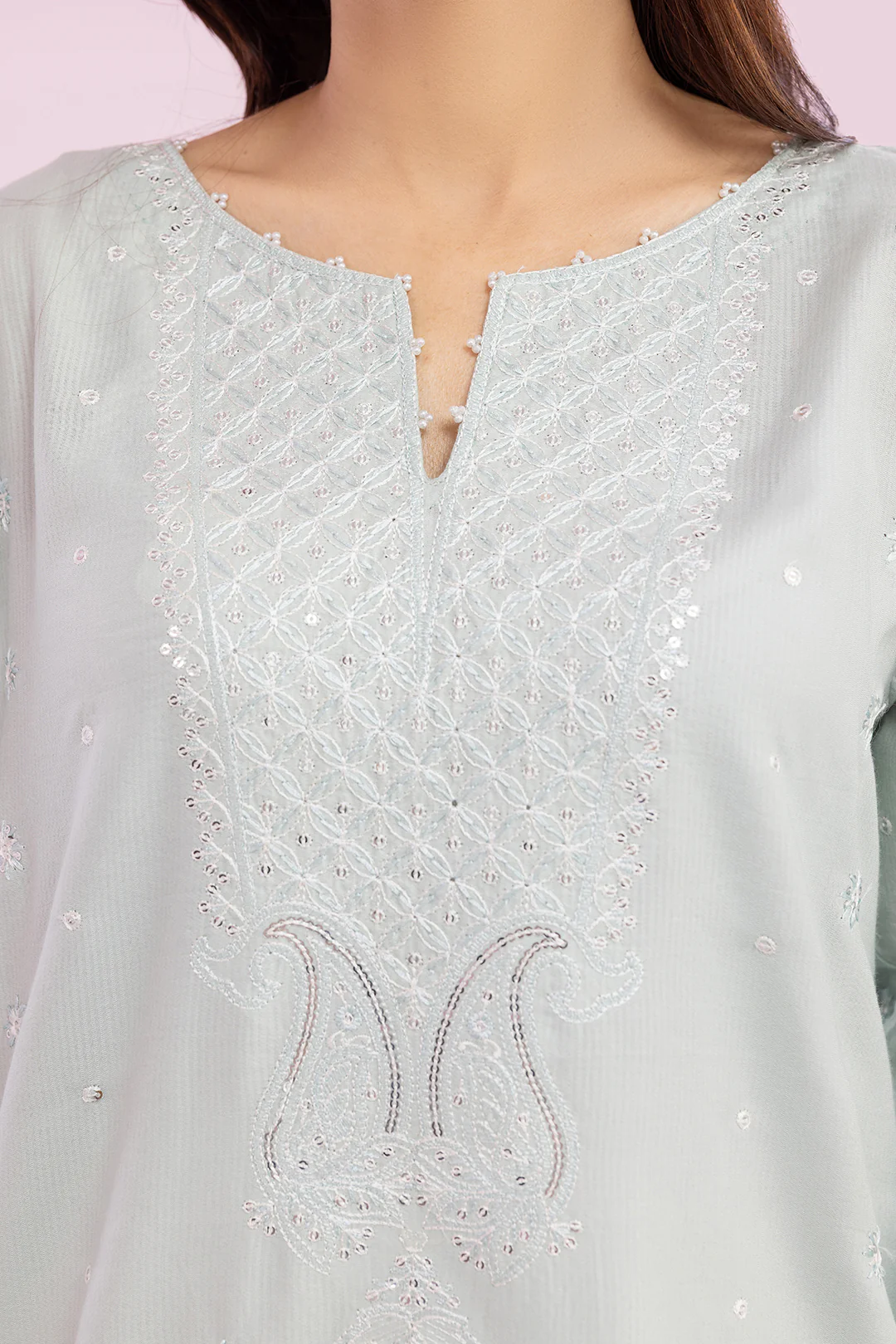 Embroidered Kurta - 2659 - Image 8