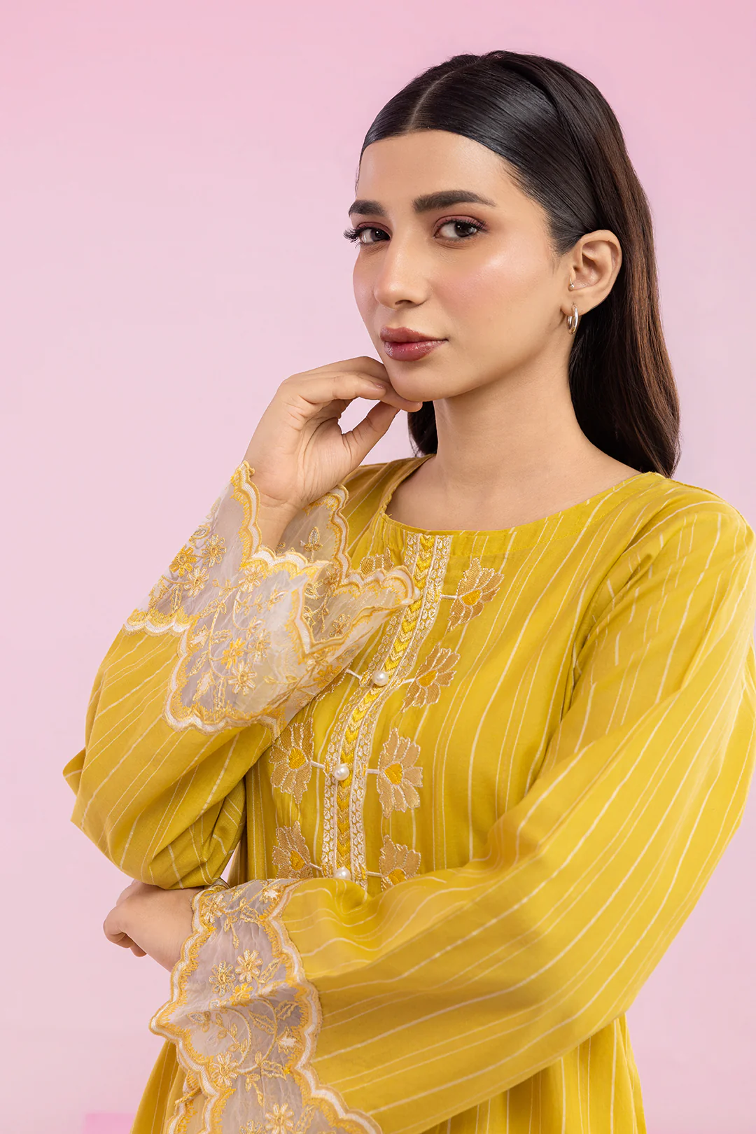 Embroidered Kurta - 2672 - Image 6