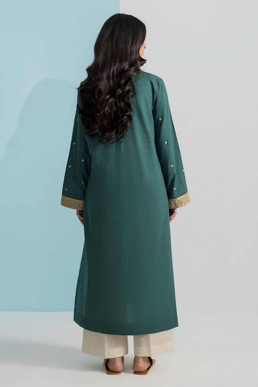 Embroidered Kurta - 2676 - Image 7