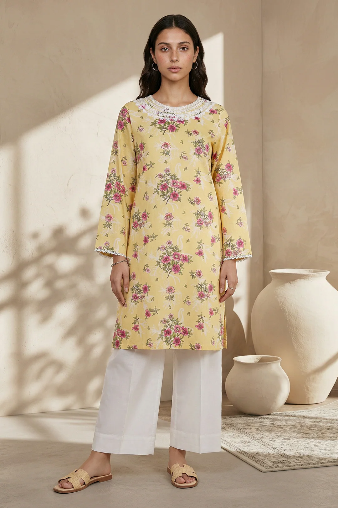 Embroidered Kurta - 2271 - Image 3