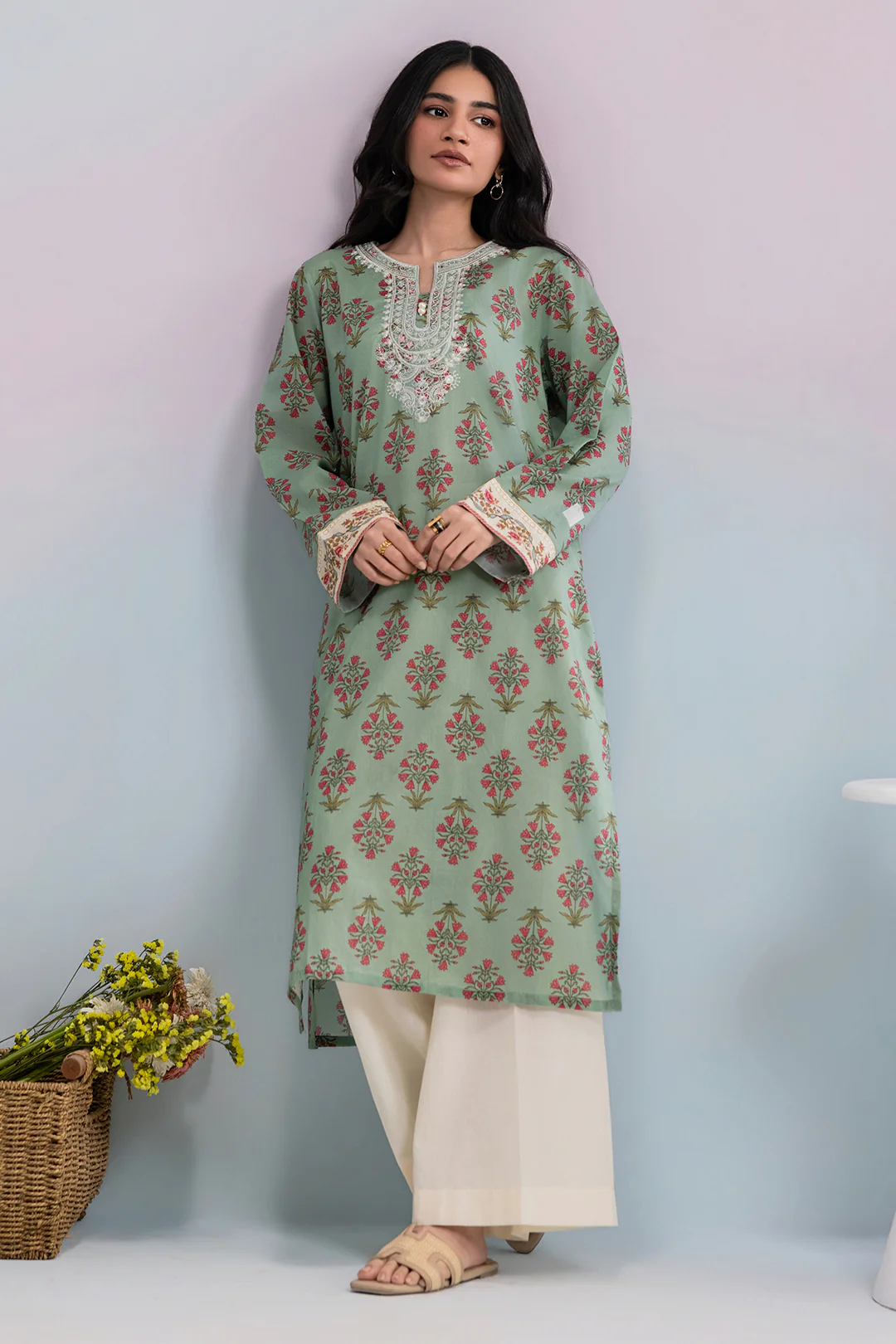 Embroidered Kurta - 2275 - Image 2