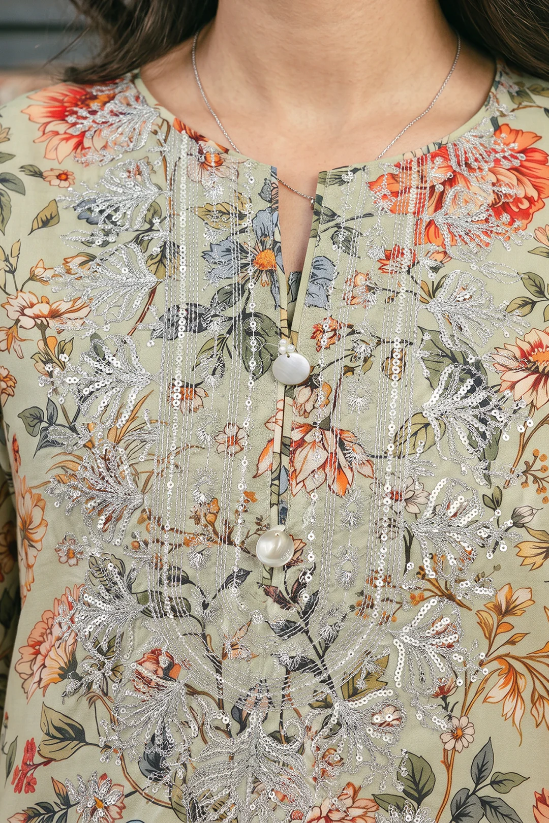 Embroidered Kurta - 2783 - Image 5
