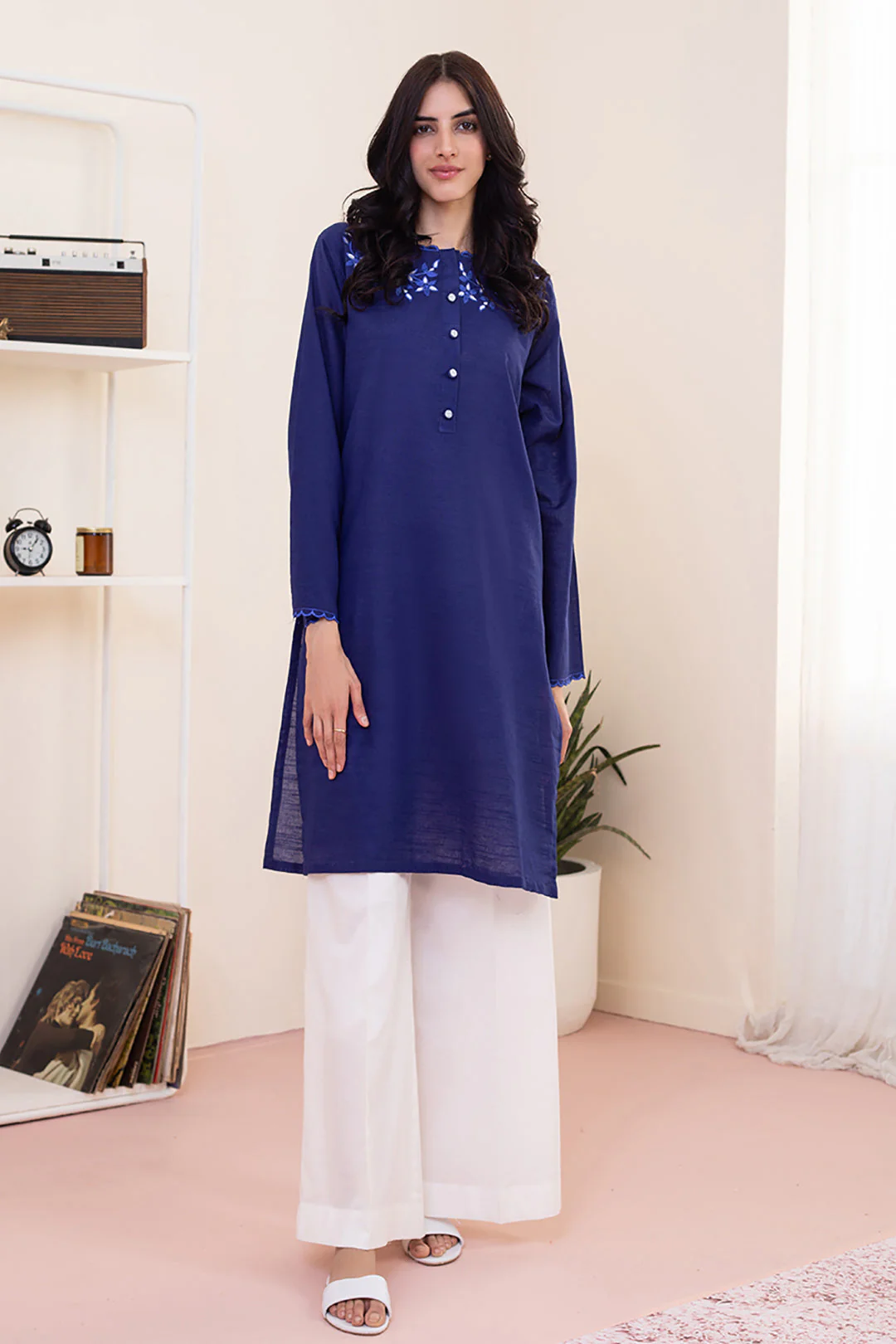 Embroidered Kurta - 0695 - Image 3