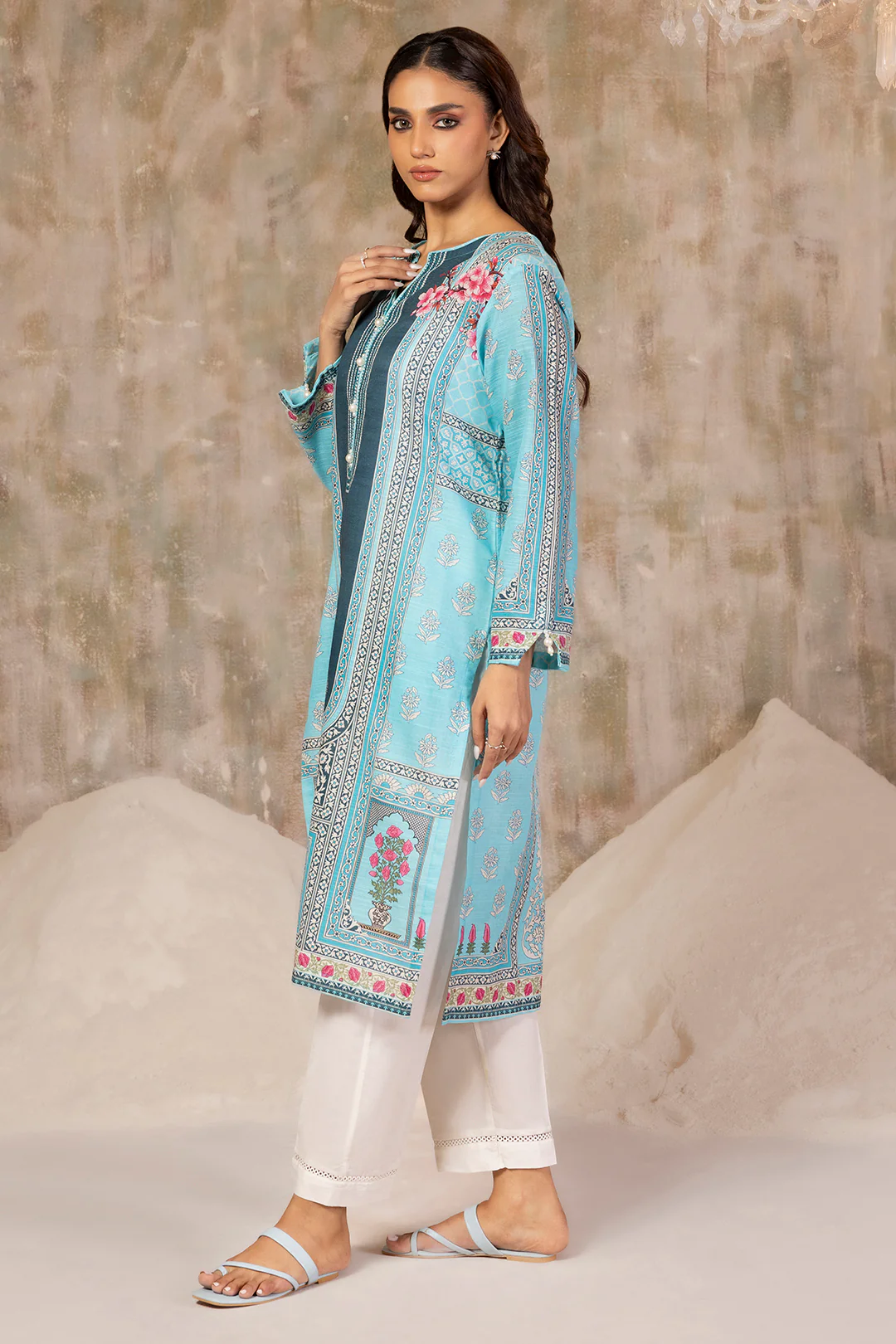 Embroidered Kurta - 2914 - Image 6