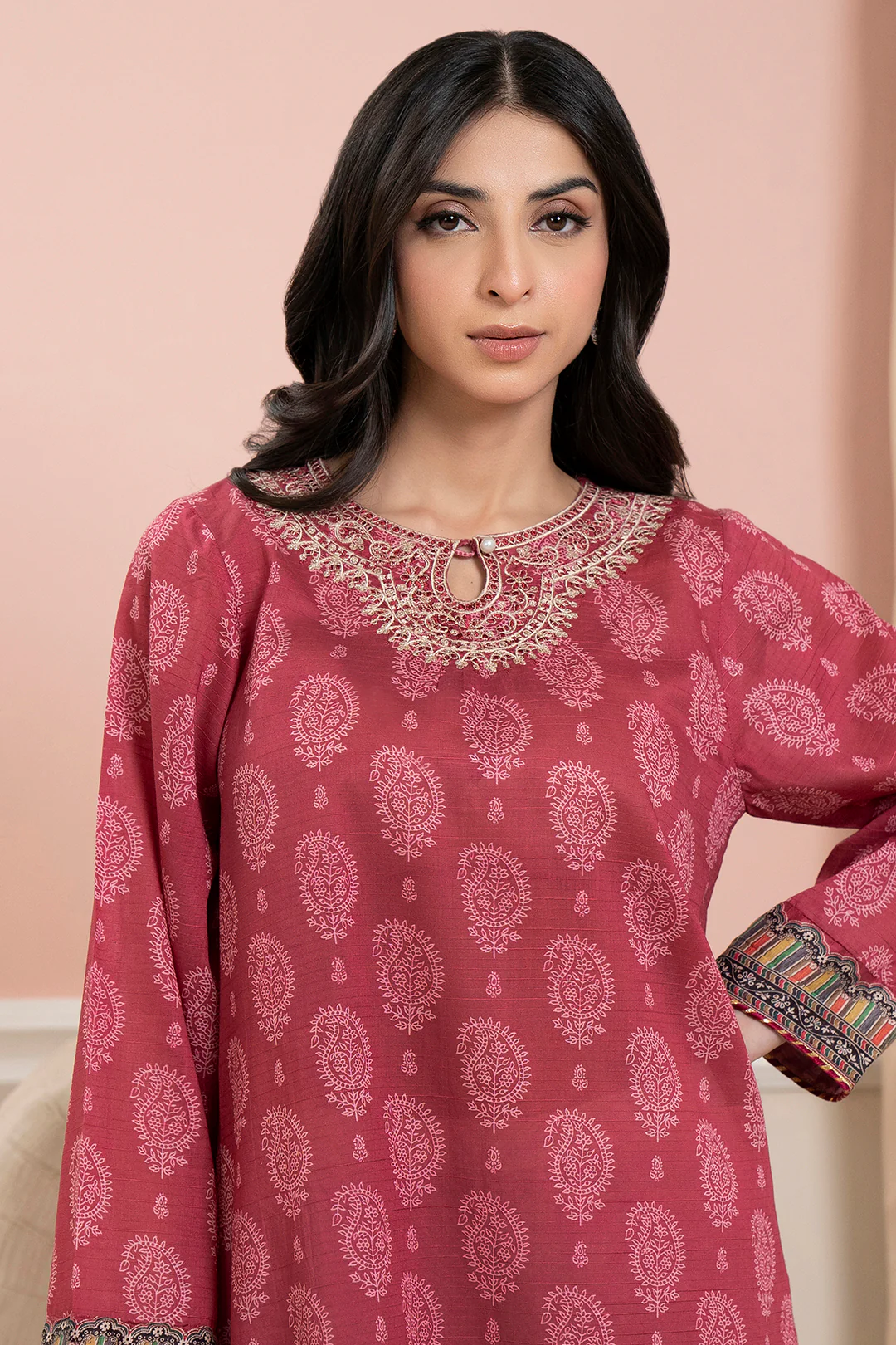 Embroidered Kurta - 3080